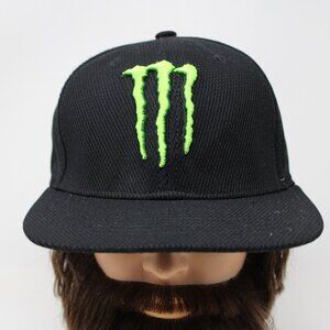 Monster Energy Hat Adult Snapback Black/Green Adjustable Polyester Baseball Cap